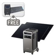 Anker SOLIX F3800 Portable Solar Generator with 2x 410W Rigid Solar Panels - 3840 Watt Hours - Includes FREE Protective Cover & FREE 200W Solar Panel