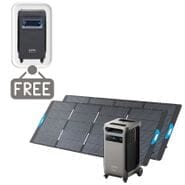 Anker SOLIX F3800 Plus Solar Generator Kit - 3840 Watt Hours - With 2x 400W Anker Solar Panel - Includes FREE Protective Cover