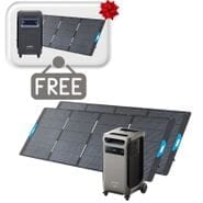 Anker SOLIX F3800 Plus Solar Generator Kit - 3840 Watt Hours - With 2x 400W Anker Solar Panel - Includes FREE Protective Cover & 1x FREE 200W Solar Panel
