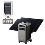 Anker SOLIX F3800 Plus Solar Generator Kit - 3840 Watt Hours - With 2x 410W Rigid Solar Panels - Includes FREE Protective Cover