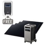 Anker SOLIX F3800 Plus Solar Generator Kit - 3840 Watt Hours - With 4x 410W Rigid Solar Panels - Includes FREE Protective Cover