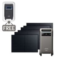 Anker SOLIX F3800 Plus Solar Generator Kit - 3840 Watt Hours - With 6x 410W Rigid Solar Panels - Includes FREE Protective Cover
