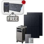 Anker SOLIX F3800 Plus Automatic Home Power Panel and 2x 400W Rigid Solar Panel Kit - Includes FREE Protective Cover & 1x FREE 400W Solar Panel