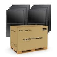 Rich Solar Mega 400 Watt Black Monocrystalline Solar Panels - 10 Pack - UL Certified
