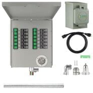 Natures Generator 12 Circuit 30A Transfer Switch with 30A Inlet Box