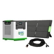 Natures Generator Lithium 3600 Solar Generator with 200W Folding Solar Panel