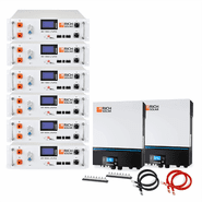 Rich Solar Off-Grid Back-up Power Kit | 13,000W 120/240V Output - 28.8 kWh LFP Battery