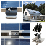 Rail-Less Solar Panel Racking - Mount up to 2x Solar Panels