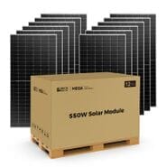 Rich Solar Mega 550 Watt Bifacial Solar Panels - 12 Pack - High Efficiency - Best Solar Panels for Grid-Tie and Off-Grid - UL Certified