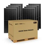 Rich Solar Mega 550 Watt Bifacial Solar Panels - 8 Pack - High Efficiency - Best Solar Panels for Grid-Tie and Off-Grid - UL Certified