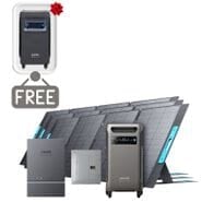 Anker SOLIX F3800 Automatic Home Power Panel Kit - With 3x 400W Foldable Solar Panels - Includes FREE Protective Cover