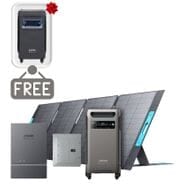 Anker SOLIX F3800 Automatic Home Power Panel Kit - With 400W Foldable Solar Panel - Includes FREE Protective Cover