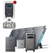 Anker SOLIX F3800 Automatic Home Power Panel Kit - With 2x 400W Foldable Solar Panels - Includes FREE Protective Cover