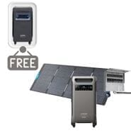 Anker SOLIX F3800 Plus Solar Generator Kit - 3840 Watt Hours - With 400W Anker Solar Panel and 50A Transfer Switch - Includes FREE Protective Cover