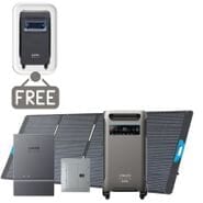 Anker SOLIX F3800 Plus Automatic Home Power Panel Kit - With 400W Foldable Solar Panel - Includes FREE Protective Cover