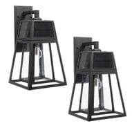 Gama Sonic Aria Solar Wall Light - 2 Pack