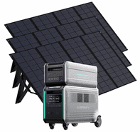Zendure SuperBase V Solar Generator & Satellite Battery Kit - 3x 400W Portable Solar Panels