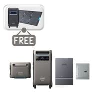 Anker SOLIX F3800 Plus Automatic Home Power Panel Kit with Expansion Battery - Includes FREE Protective Cover & FREE 400W Solar Panel