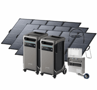 2x Anker SOLIX F3800 12 kW Double Power Hub Home Backup Kit with 3x 400W Bifacial Solar Panels