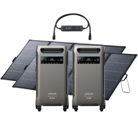 2x Anker SOLIX F3800 Plus Solar Generator 12 kW Double Power Hub Kit - With 2x 400W PS400 Bifacial Solar Panels