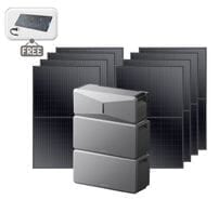 Anker SOLIX E10 Smart Home Solar Backup with 2x Expansion Batteries - 12kWh and 3200 Watts of Solar - With Free 400W Panel and AC Generator Cable