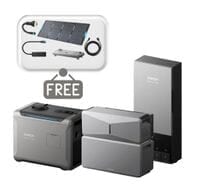 Anker E10 Home Backup System & Power Dock with Smart Generator 5500 - Tri Fuel - With Free 400W Panel, Power Strip, Metal Pad, Smart Gen DC Cable and AC Generator Cable