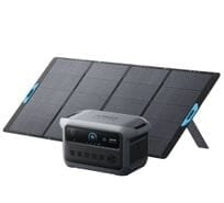 Anker SOLIX C2000 Gen 2 Portable Powerstation with PS400 400W Solar Panel