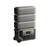 Anker SOLIX F3000 Portable Power Station with 3x BP3000 Expansion Batteries - 12,288 Watt Hours