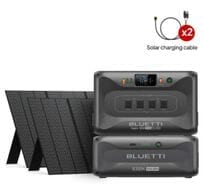 Bluetti Apex 300 Portable Power Station with B300K Expansion Battery and 2x PV350 Solar Panels 