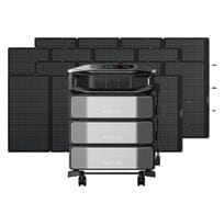 EcoFlow Delta Pro Ultra X Powerstation with 3x Ultra X Expansion Batteries and 4x 400W Solar Panels