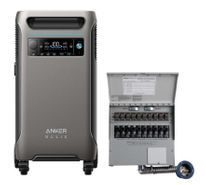 Anker SOLIX F3800 Portable Power Station and Home Backup Kit - 3840 Watt Hours