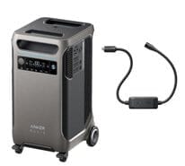 Anker SOLIX F3800 Plus Portable Power Station with Gas Adapter - 3840 Watt Hours