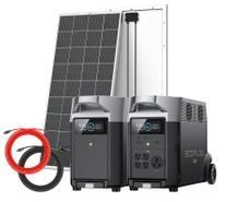 EcoFlow Delta Pro & Expansion Battery Kit - 7200 WH with Rich Solar 400 Watt Panel Kit