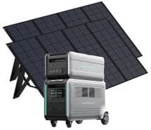 Zendure SuperBase V Solar Generator & Satellite Battery Kit - 2x 400W Portable Solar Panels