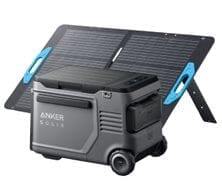 Anker Solix EverFrost 2 Powered Cooler 40L with PS100 Portable Solar Panel