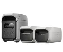 EcoFlow Delta 3 Ultra Plus Portable Powerstation with 2x Delta 3 Max Plus Smart Extra Battery - 7kWh Storage