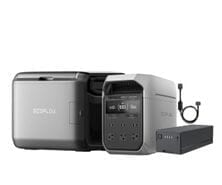 EcoFlow Glacier Classic Portable Fridge Freezer (45L) with Plug-in Battery and DELTA 3 Plus Powerstation