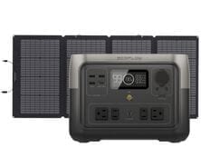 EcoFlow River 2 Max Generator Kit with 220W Bifacial Solar Panel