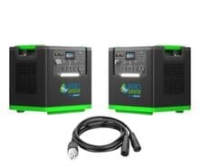 Natures Generator 2x Lithium 6000 Portable Power Station Kit - 12kW