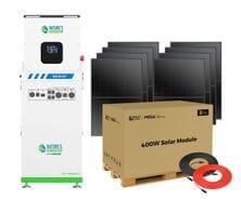 Nature's Generator MyGrid 10KW Solar Home Generator Kit with 50 Foot PV Cable and 8x 400W Rich Solar Panels - 3200 Total Watts of Solar
