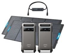 2x Anker SOLIX F3800 Plus Solar Generator 12 kW Double Power Hub Kit - With 2x 400W Anker Solar Panels