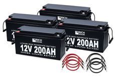 Rich Solar 12V - 800AH - 10.2kWh Lithium Battery Bank