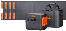 Jackery Solar Generator 2000 Pro with Free Carrying Case Bundle - 4x SolarSaga 200 Solar Panels