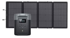 EcoFlow Delta 2 Max Solar Generator - 220 Watt Bifacial Solar Panel