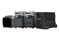 EcoFlow Wave 3 Portable Air Conditioner and Heater with Delta Pro Portable Powerstation and Expansion Battery Kit