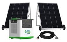 Natures Generator Lithium 3600 Solar Generator Kit - With 2x 100W Solar Panels