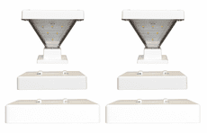 Gama Sonic Luxor Solar Post Cap Light - White - 2 Pack