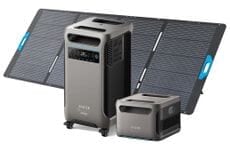 Anker SOLIX F3800 Plus Portable Solar Generator Kit with Expansion Battery - 7680 Watt Hours - Includes 400W Anker Solar Panel