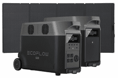 EcoFlow Delta Pro Power Station & Expansion Battery Kit with 400 Watt Solar Panel