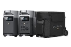 EcoFlow Delta Pro Portable Power Station & Delta Pro Expansion Battery Kit - 7200 Watt Hours - Includes a Free Waterproof Bag